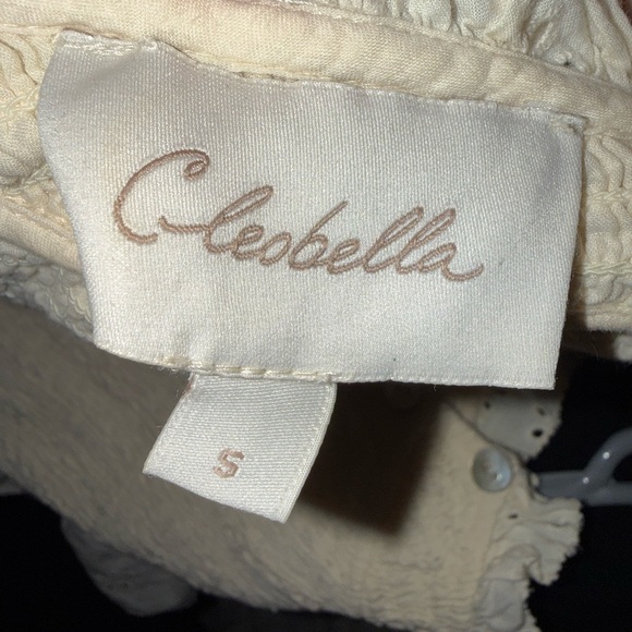 Cleobella smocked Linda eyelet midi dress Cottagecore bachelorette bridal sz S - Picture 16 of 16